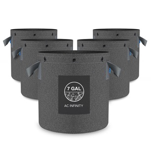 AC Infinity Heavy Duty Fabric Pots 7 Gallon 5 Pack